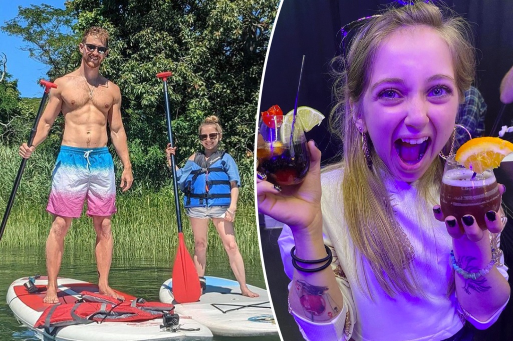 Shauna Rae weighs just 50 pounds and stands at 3 feet 10 inches tall due to treatment she received for childhood brain cancer. She is pictured at right with her prospective love interest Dan Swygart. 