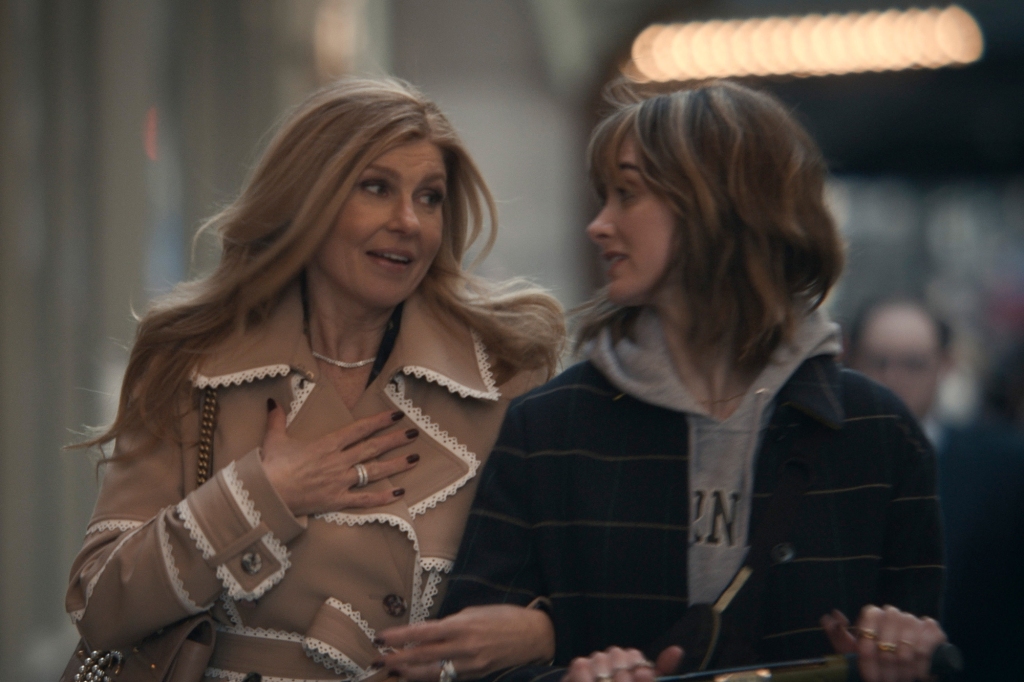 Connie Britton with her arm around Audrey Corsa, smiling. 