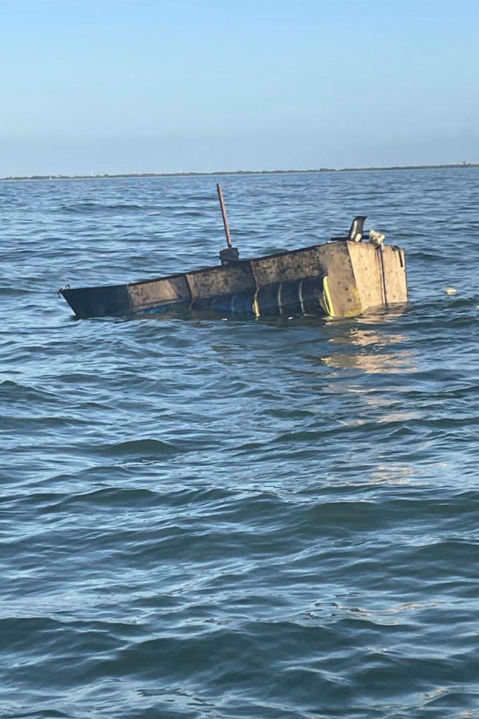 A migrate ship 16 miles off the coast of the Florida Key's on Dec. 30, 2022.