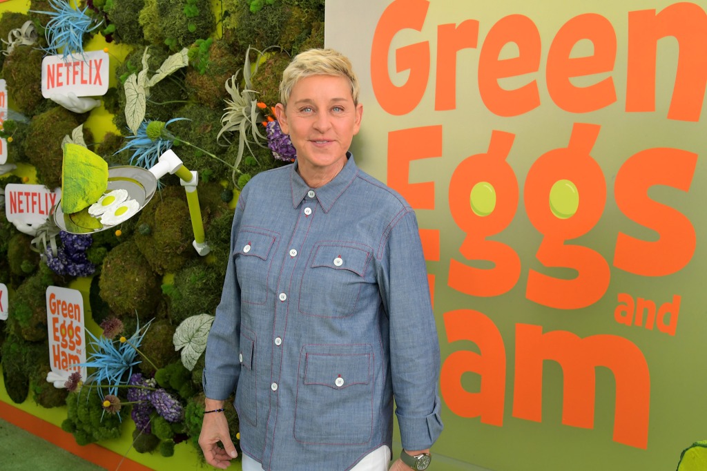 LOS ANGELES, CALIFORNIA - NOVEMBER 03: Ellen DeGeneres attends Netflix 'Green Eggs & Ham' Los Angeles Premiere at Post 43 on November 03, 2019 in Los Angeles, California. (Photo by Charley Gallay/Getty Images for Netflix)