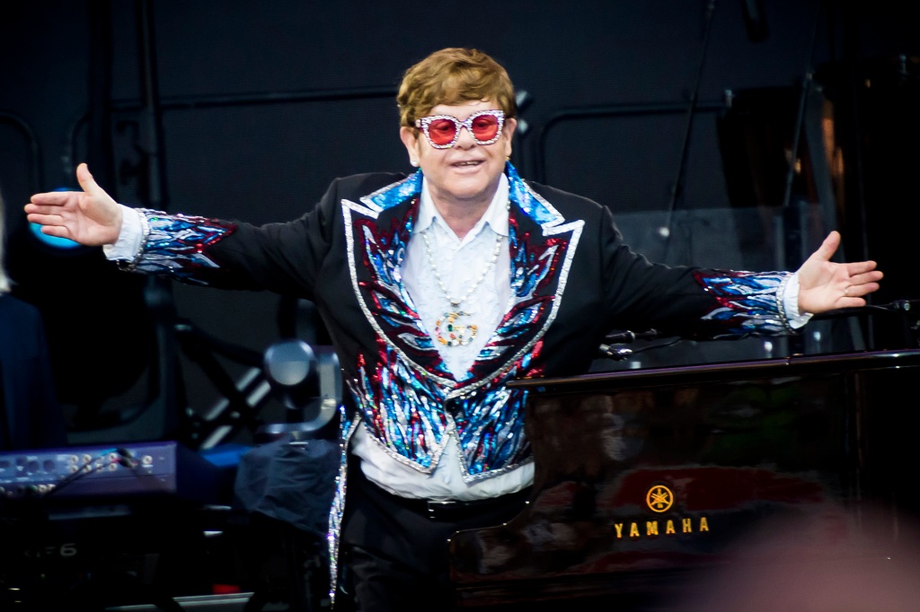 Elton John performs at AAMI Park on January 13, 2023 in Melbourne, Australia. 