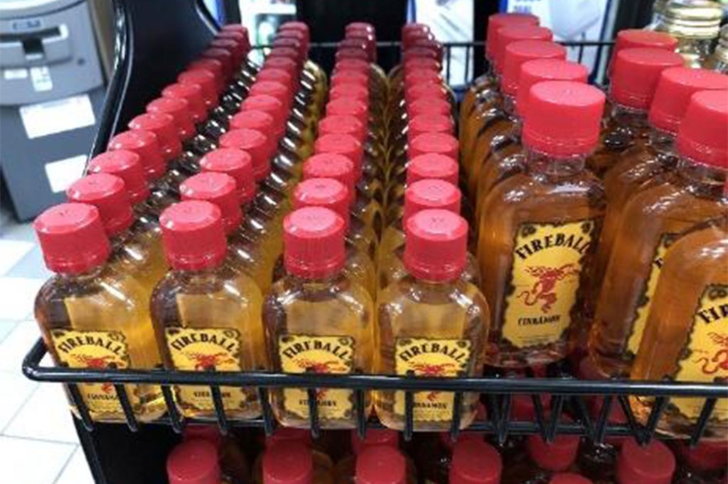 Mini bottles of Fireball Cinnamon do not contain any actual whisky.