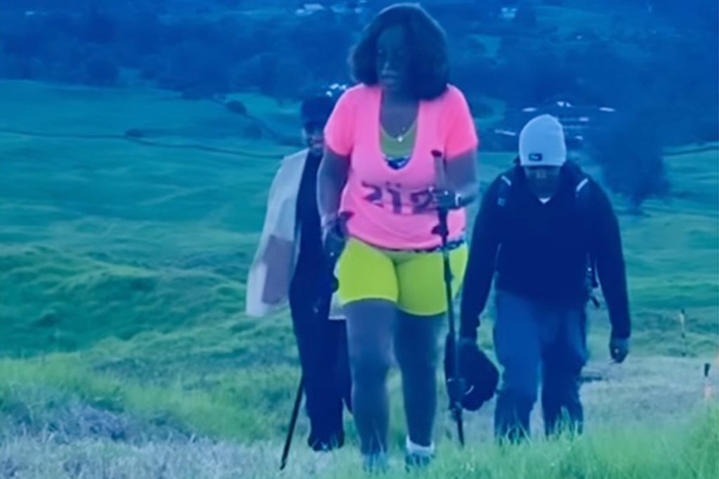 CBS News anchor Gayle King came along for the hike. 