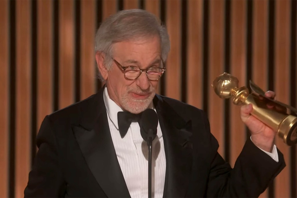 Steven Spielberg won his third Golden Globe for directing "The Fabelmans." 