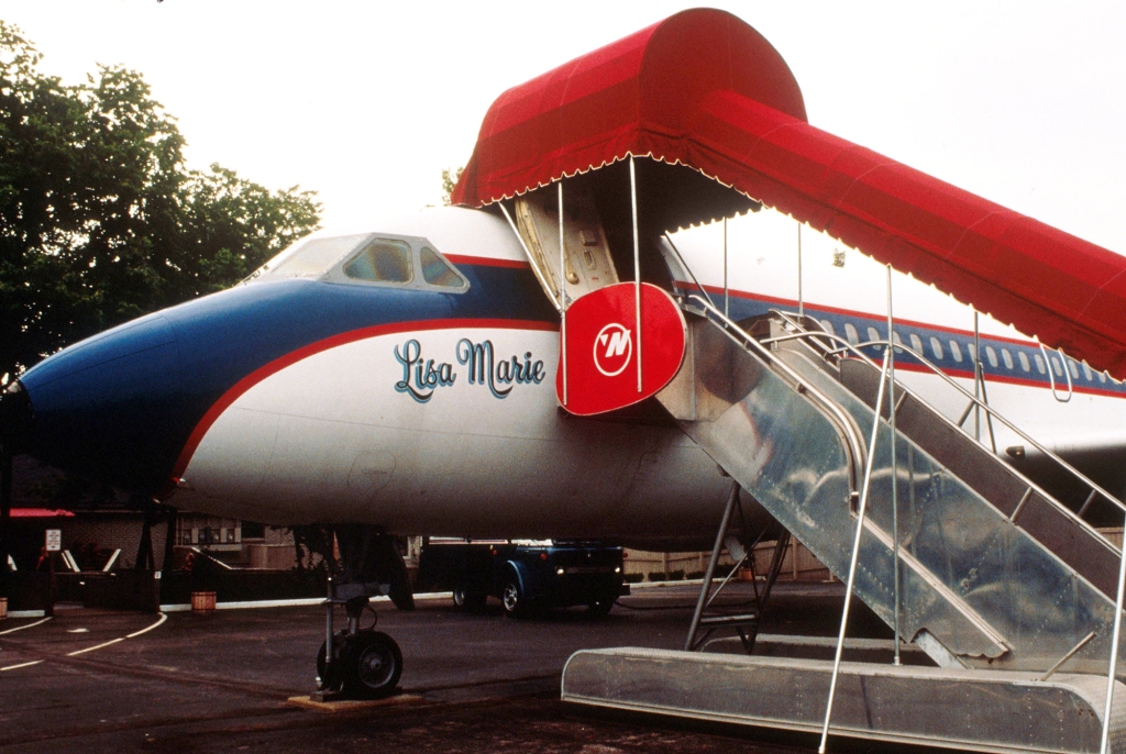 Elvis doted on his only daughter, even naming his private plane after her.