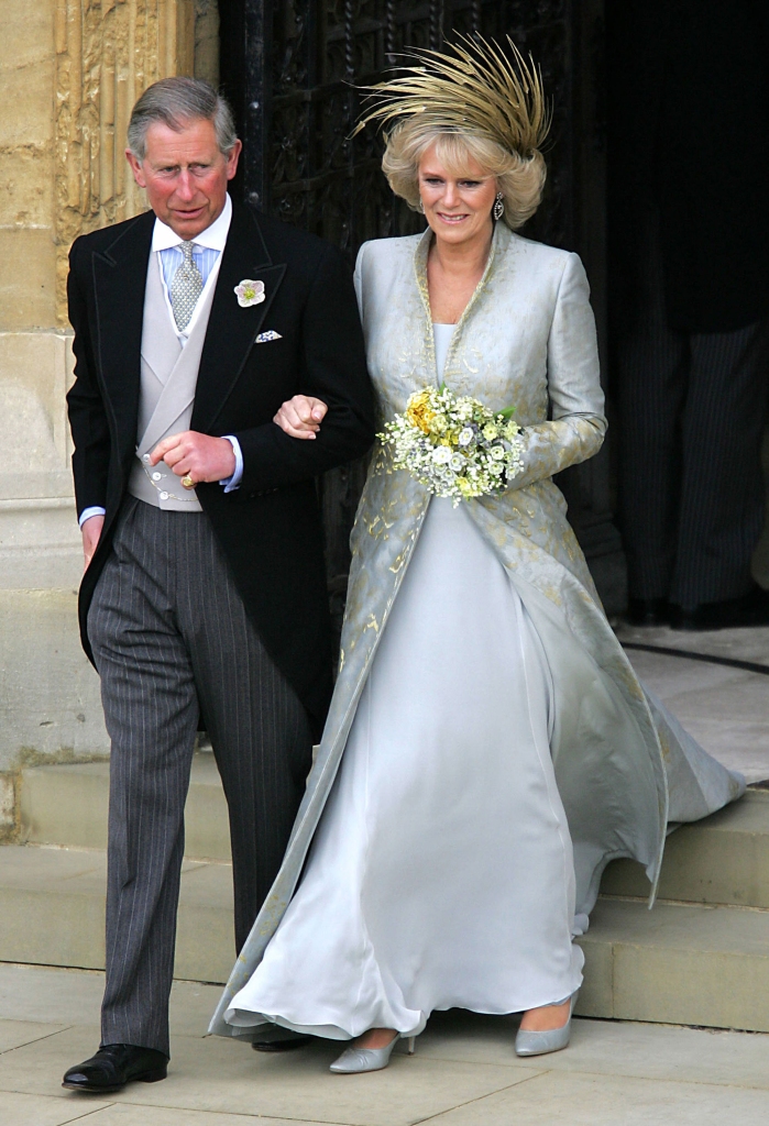 Charles and Camilla on their wedding day in 2005.