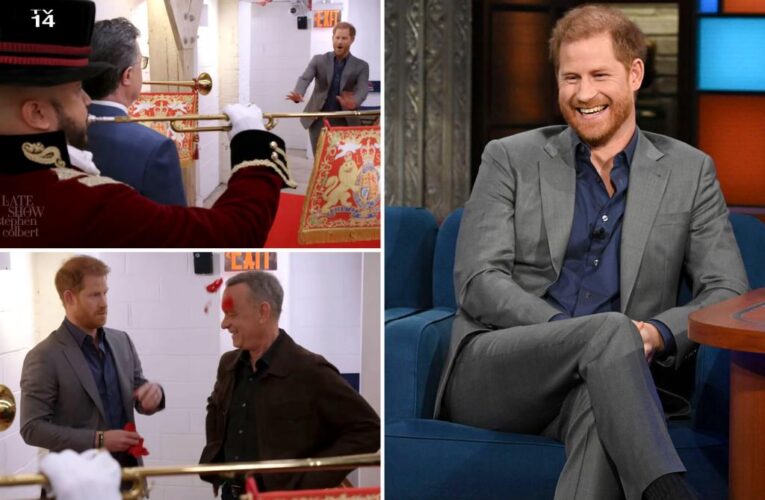 Prince Harry pokes fun at being royal ‘Spare’ in TV skit