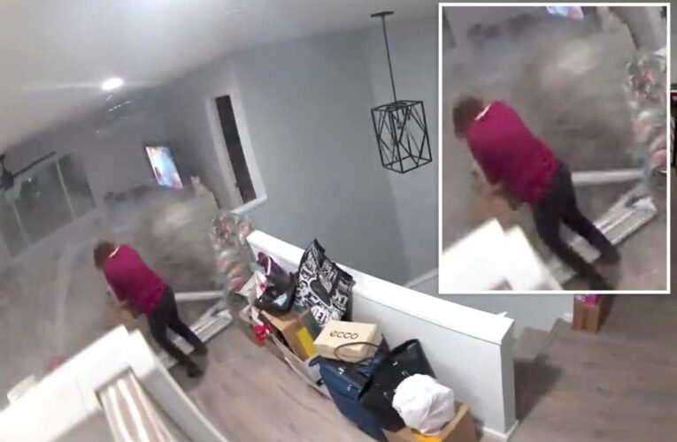 Hawaii boulder footage captures woman nearly crushed inside home