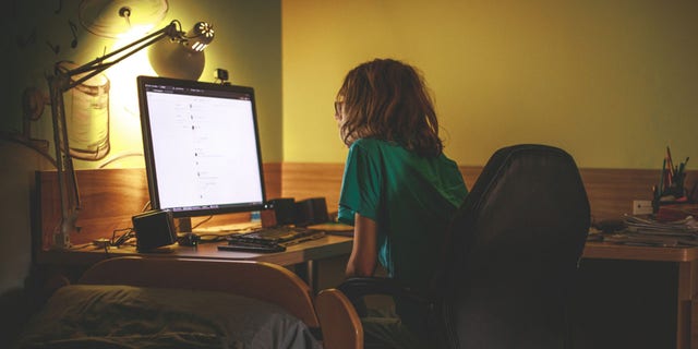 Teenage student learning in his bedroom during COVID-19. (iStock)