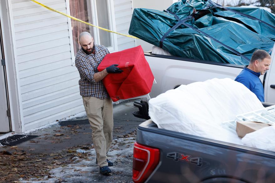 Other items, including a bed frame and furniture, were also removed from the home.