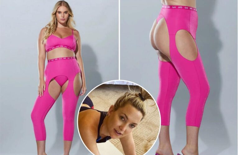 Kate Hudson’s ‘chap-style’ butt leggings design ripped online