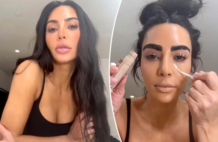 Kim Kardashian gives herself ‘British chav’ makeover