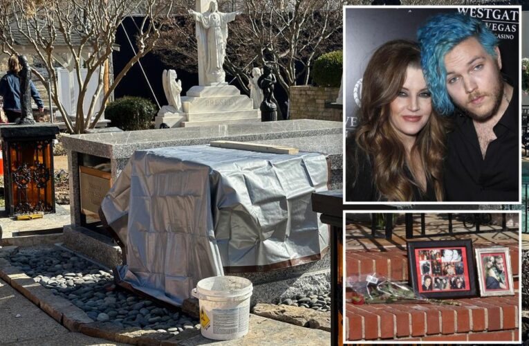 Lisa Marie Presley’s sarcophagus revealed at Graceland ahead of ceremony