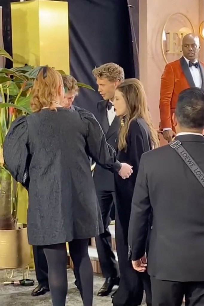Austin Butler escorted Lisa Marie Presley at the Golden Globes