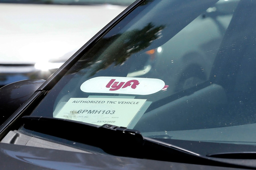 Lyft said the driver has been booted from the ride-sharing company (file photo). 