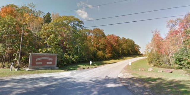 The entrance to Maine State Prison in Cushing, Maine.