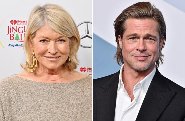Martha Stewart gushes over her celebrity crush Brad Pitt