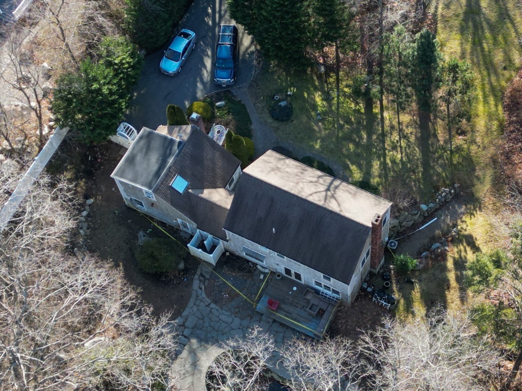 Aerial photo of Brian and Ana Walshe's Cohasset home.