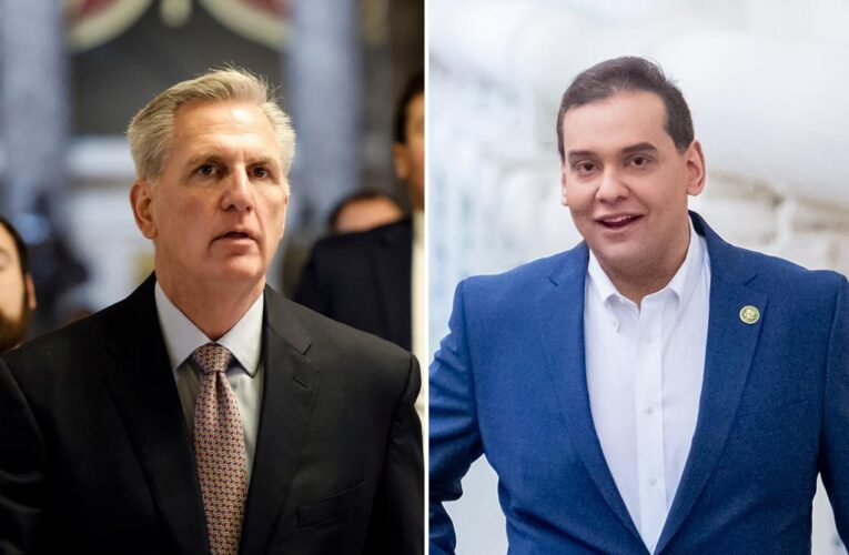 Lying George Santos meets with Speaker Kevin McCarthy