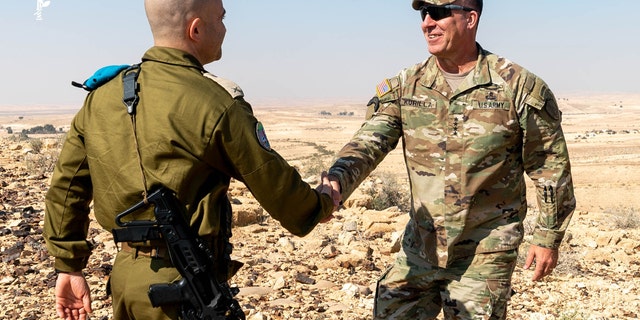 Gen. Michael "Erik" Kurilla, commander of CENTCOM during a joint military exercise between the two countries. (Photo: IDF Spokesman's Unit.)