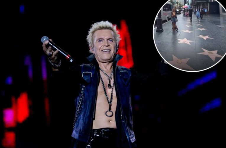 Billy Idol to be given first Hollywood Walk of Fame star of 2023