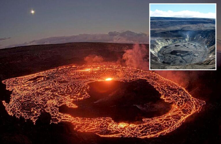 Hawaii’s Kilauea volcano erupts again, summit crater glows