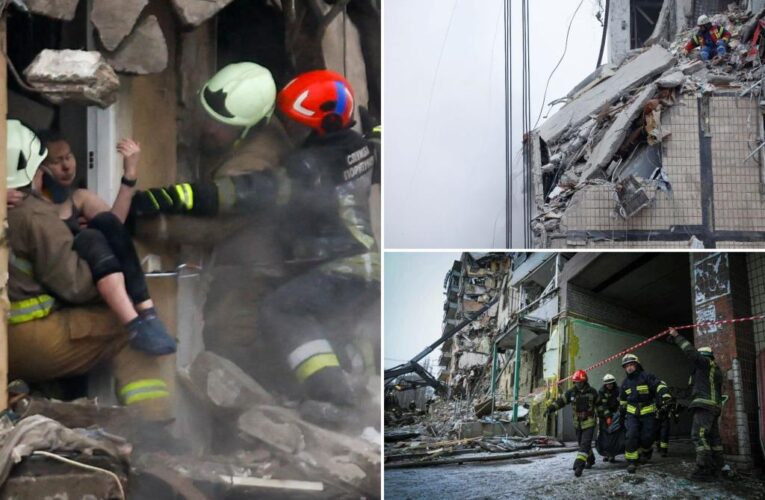 Death toll in Russian missile attack on Dnipro apartment building rises to 21