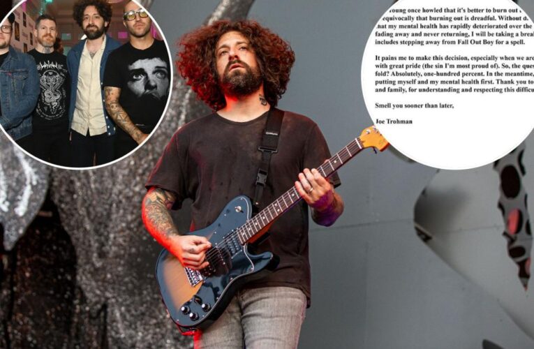 Fall Out Boy guitarist Joe Trohman announces break from band