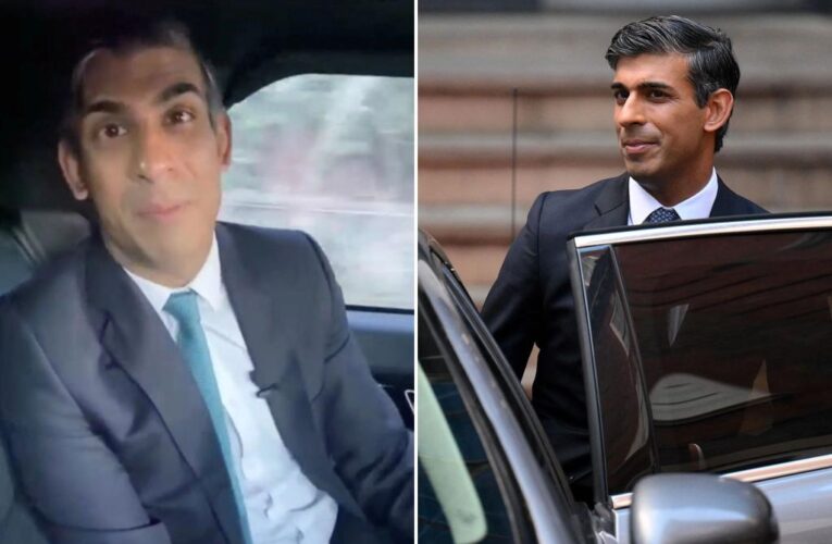 UK’s PM Rishi Sunak fined for not wearing seatbelt in moving car