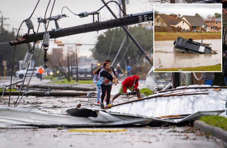 Tornado slams East Houston; no injuries reported