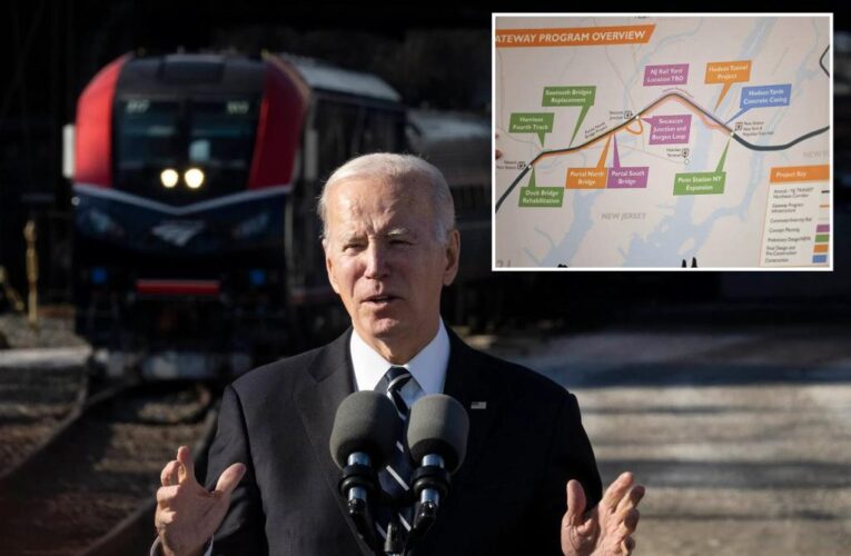 Biden in NYC to tout impact of infrastructure bill on Hudson Tunnel Project