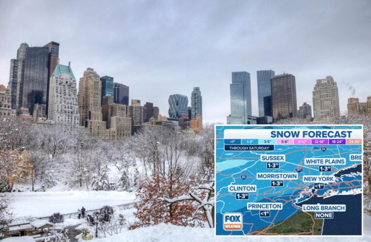 New York City may get snow Wednesday