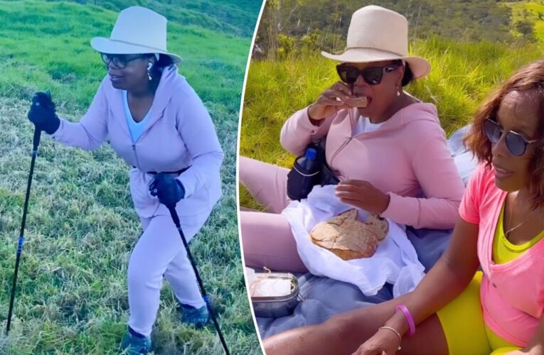 Oprah’s ‘gratitude hike’ with Gayle King ends with bread