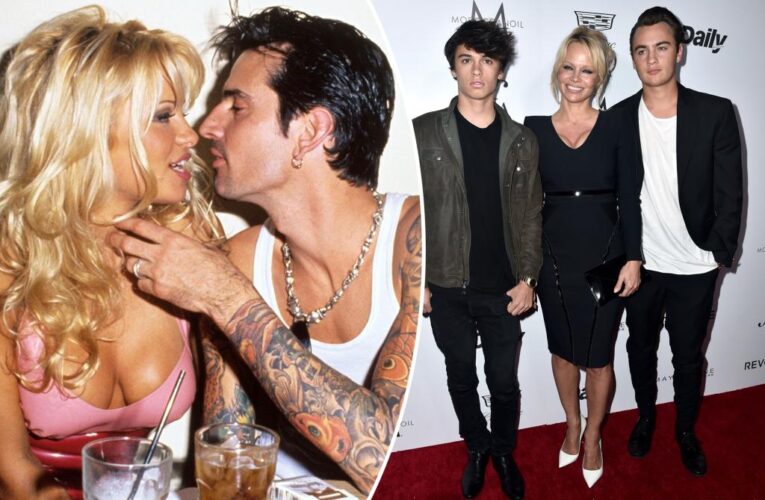 Pamela Anderson writes about her sons, Tommy Lee in new memoir