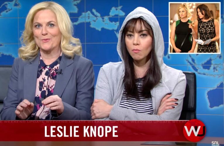 Amy Poehler and Aubrey Plaza reprise ‘ Parks and Rec’ roles on ‘SNL’