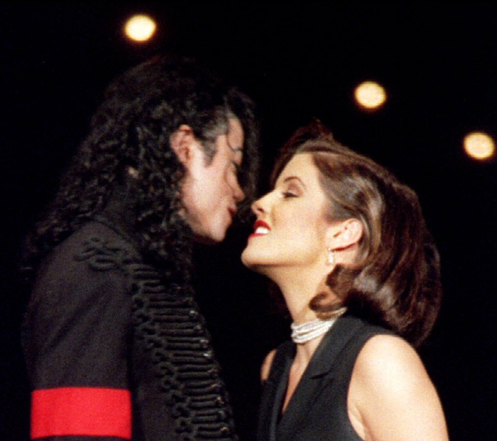 Presley and Jackson at the MTV Video Music. Awards in 1994.