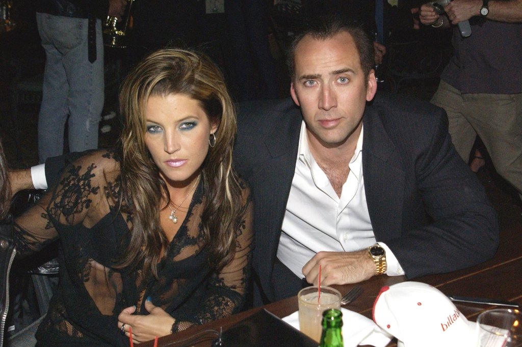 Presley and Cage met in 1999, while she was engaged to John Oszajca.