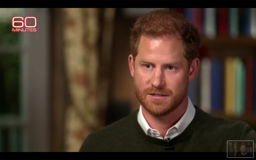 Prince Harry on "60 Minutes." 