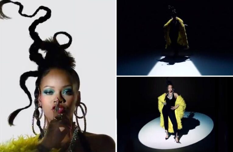 Rihanna is ready for Super Bowl halftime show in new video