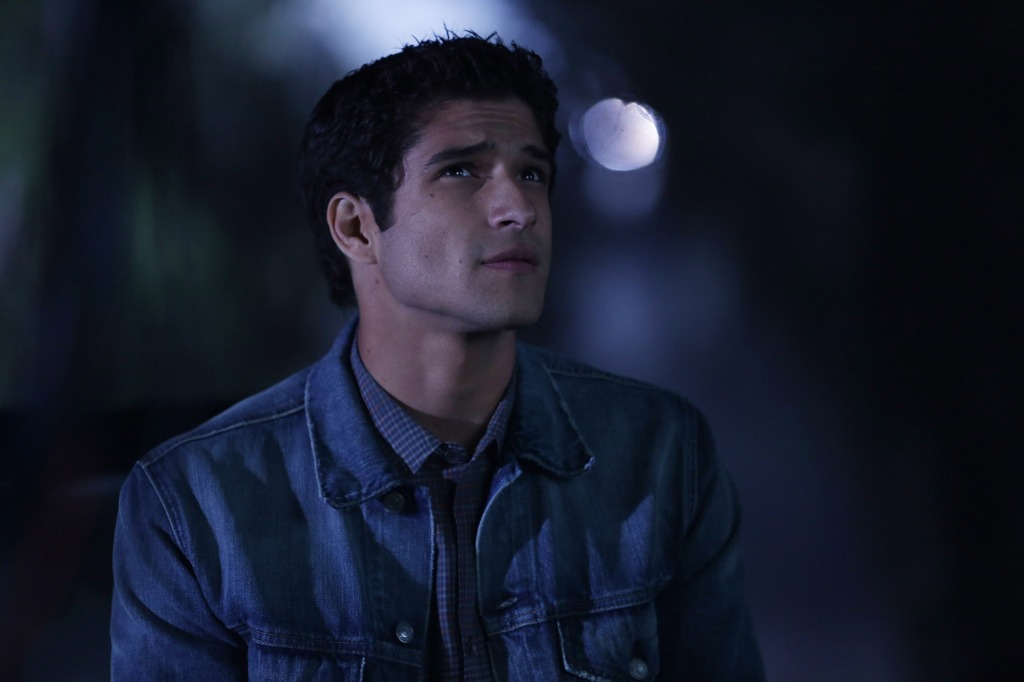 Tyler Posey looking at the night sky. 