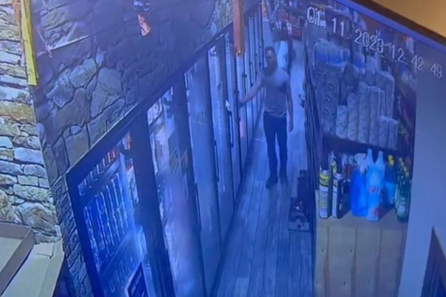 Video shows Jared Dicus stealing a beer.