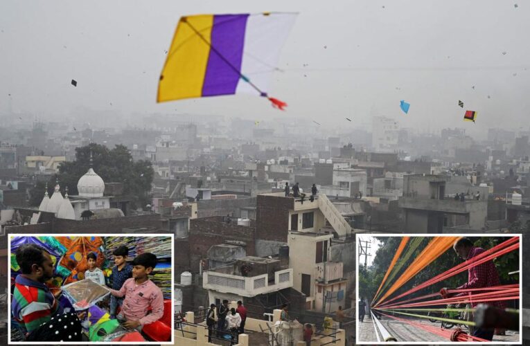 6 killed, including 3 kids, by kite strings at India festival