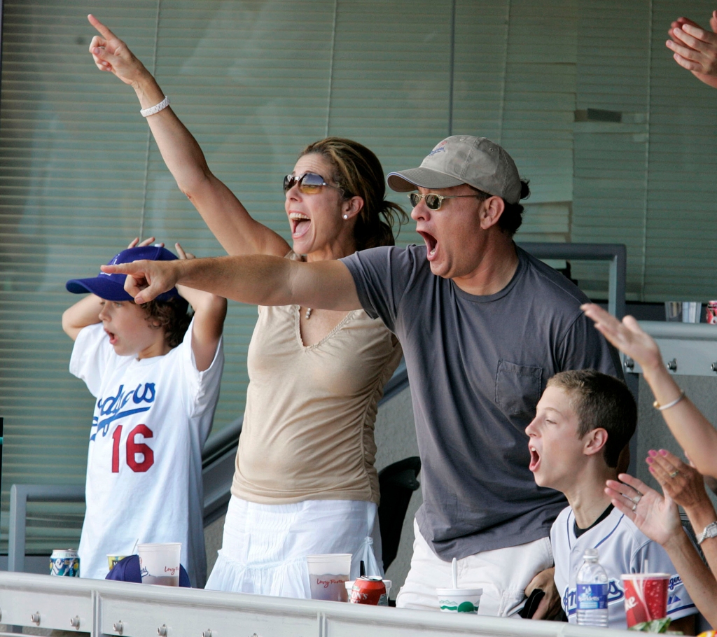 While Hanks has a "Mr. Nice Guy" reputation in Hollywood, he jokes that his kids see him as a "grumpy old man."