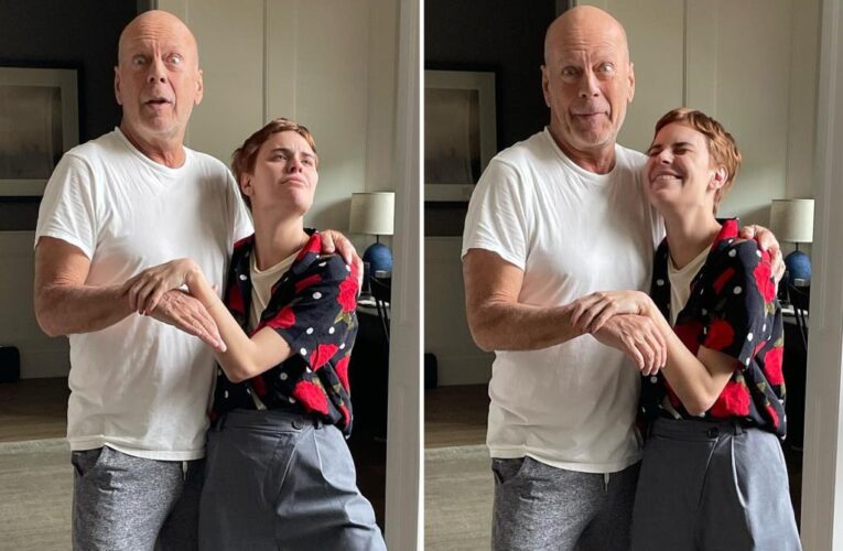 Bruce Willis posts silly snaps with daughter Tallulah