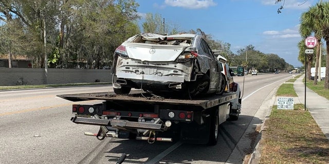 An Orlando woman says she is grateful to be alive after two cars slammed into her home on Wednesday afternoon.