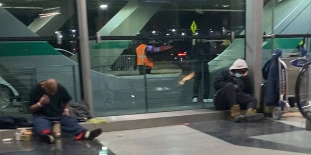 Homeless people camped out in Chicago's O'Hare Airport. Mayor Lightfoot discusses the homelessness issues at the airport on Thursday.