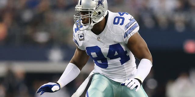 Dec 15, 2013; Arlington, TX, USA; Dallas Cowboys defensive end DeMarcus Ware (94) in action against the Green Bay Packers at AT&amp;amp;T Stadium. Mandatory Credit: Matthew Emmons-USA TODAY Sports