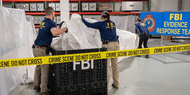 FBI Special Agents assigned to the Evidence Response Team process material recovered from the High Altitude Balloon recovered off the coast of South Carolina. The material was processed and transported to the FBI Laboratory in Quantico, Virginia.