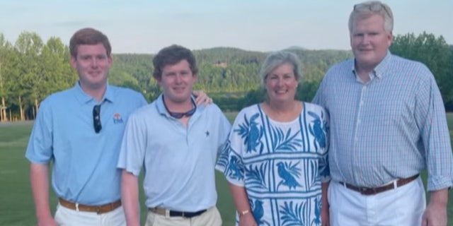 A photo of the Murdaugh family taken days before Paul and Maggie Murdaugh were shot to death. From left, Buster, Paul, Maggie and Alex Murdaugh.