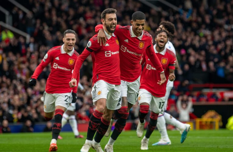 Manchester United 2-1 Crystal Palace: Bruno Fernandes and Marcus Rashford seal win despite Casemiro red card